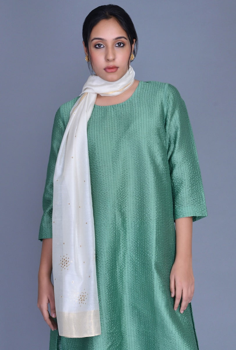 Off White Chanderi Stole