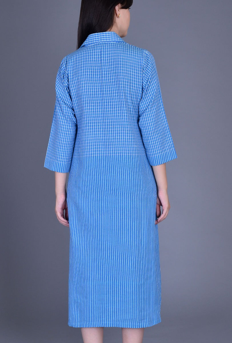 Blue Collared Dress