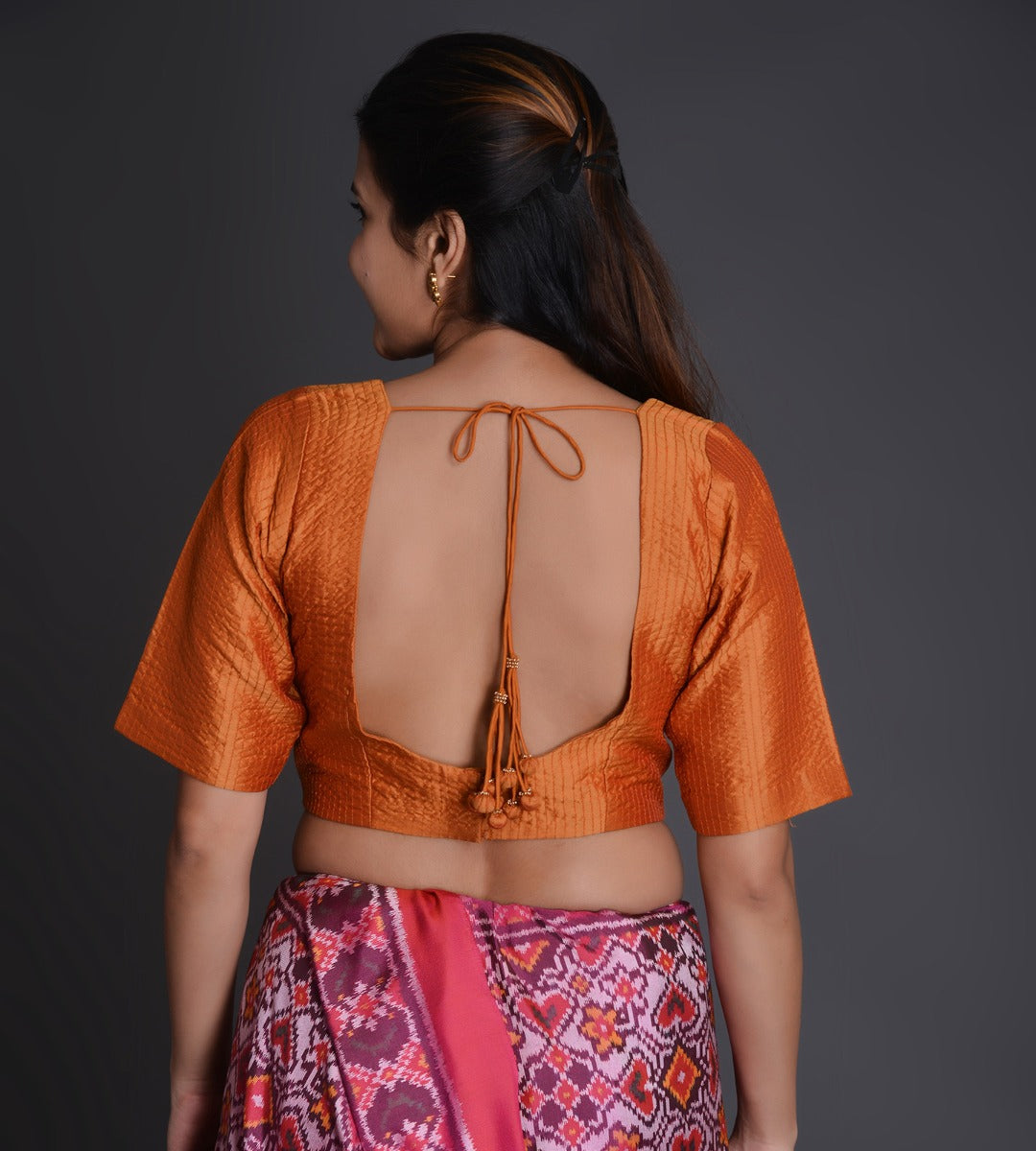 Crinkled Silk Choli