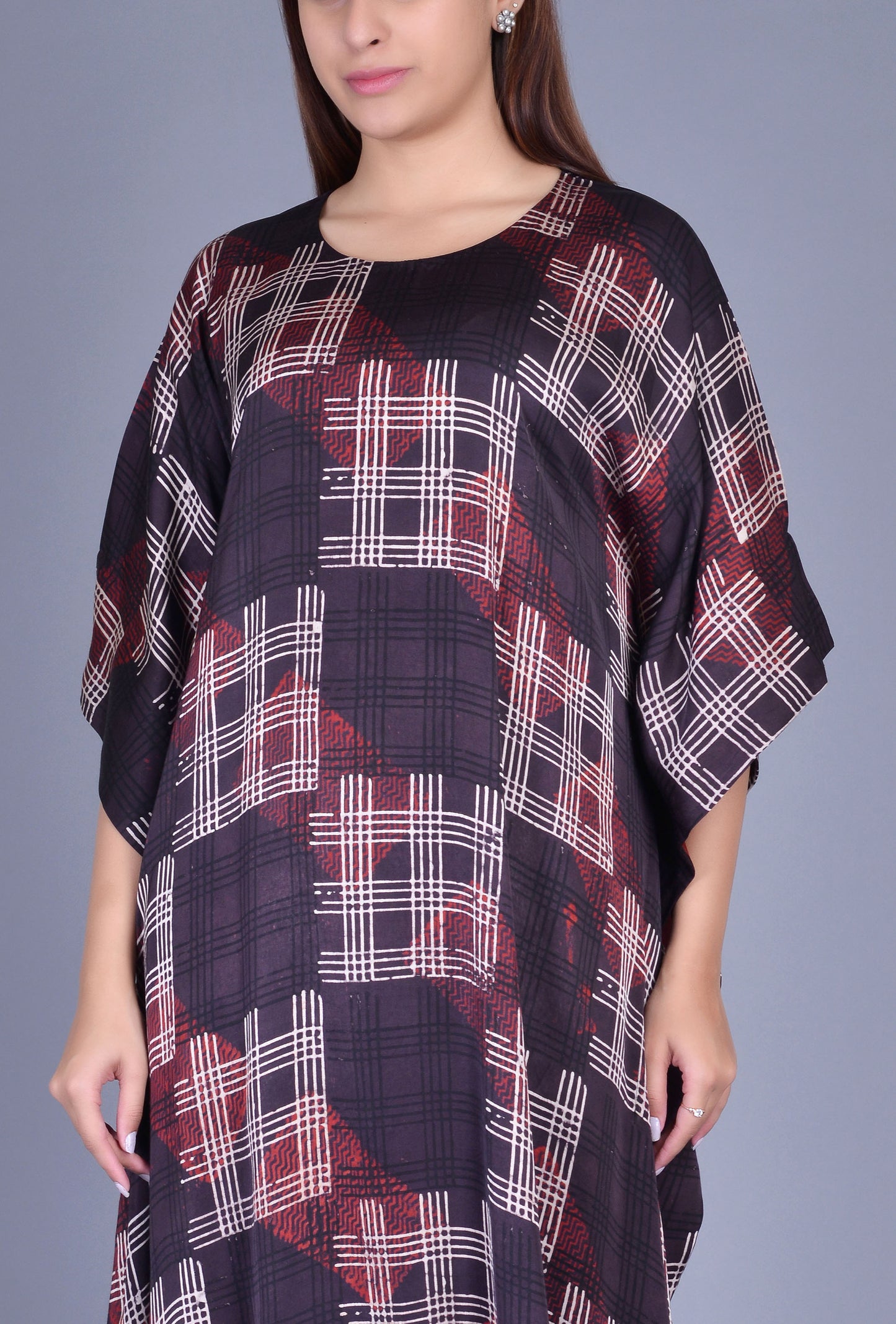 Brown Modal Silk Poncho