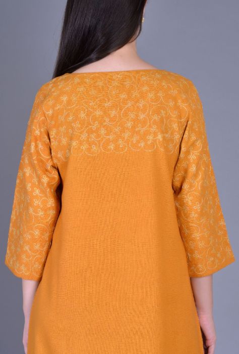 Gicha Silk Mustard Ensemble