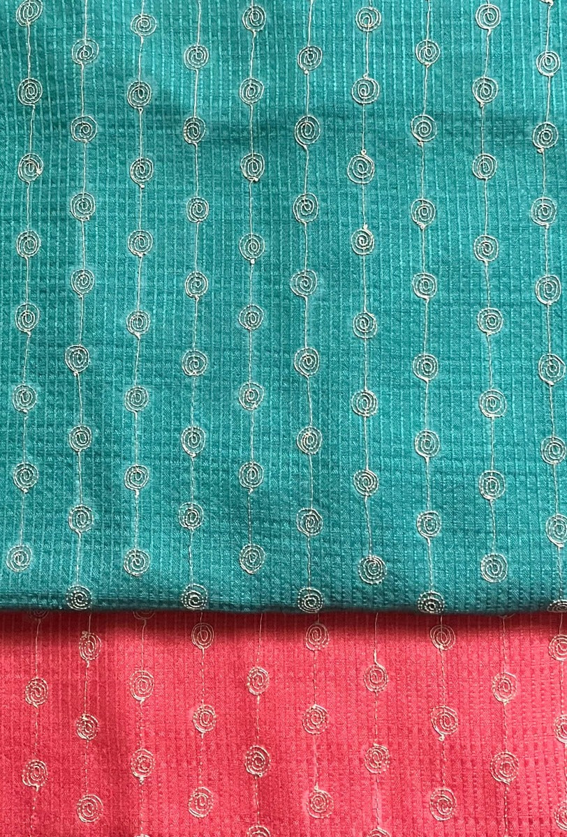 Silk Kurta with Taar Embroidery