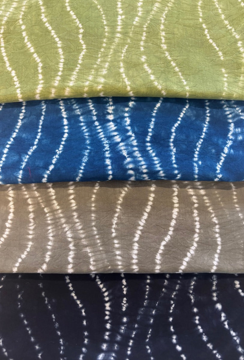 Round Neck Shibori Dress