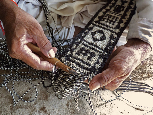 TAANG: Braided camel belt