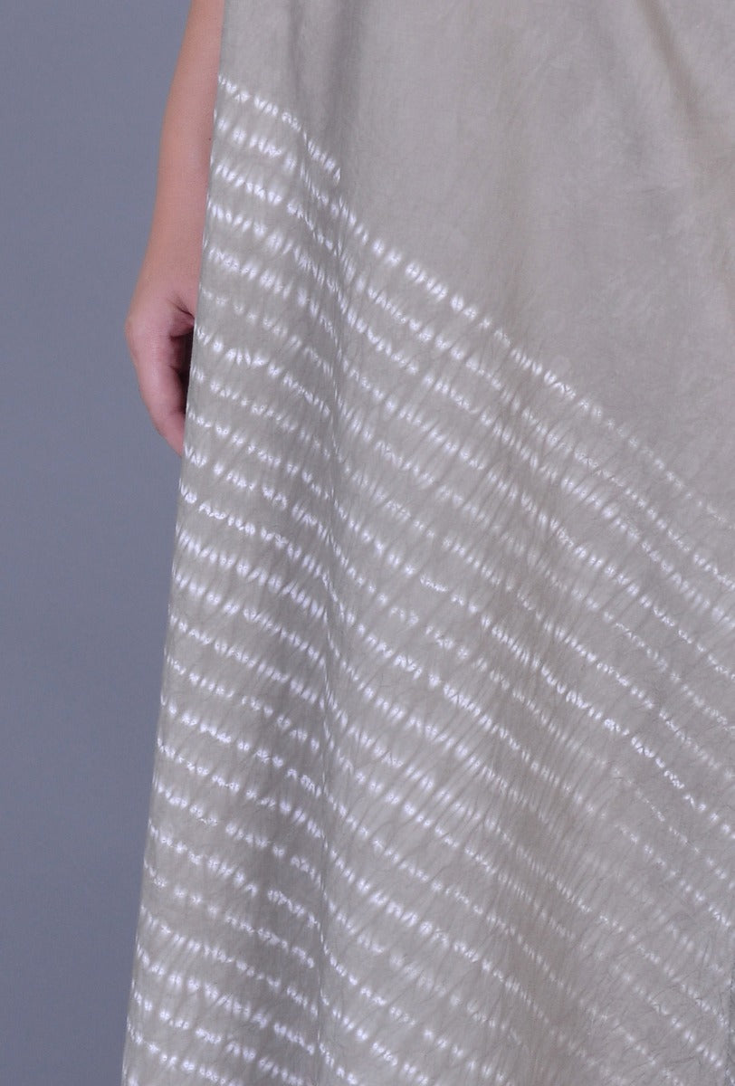 Stand Collar Shibori Kurta