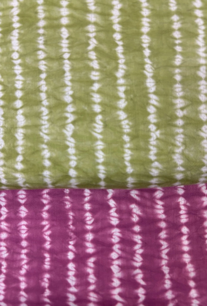 Cotton Satin Shibori Dress