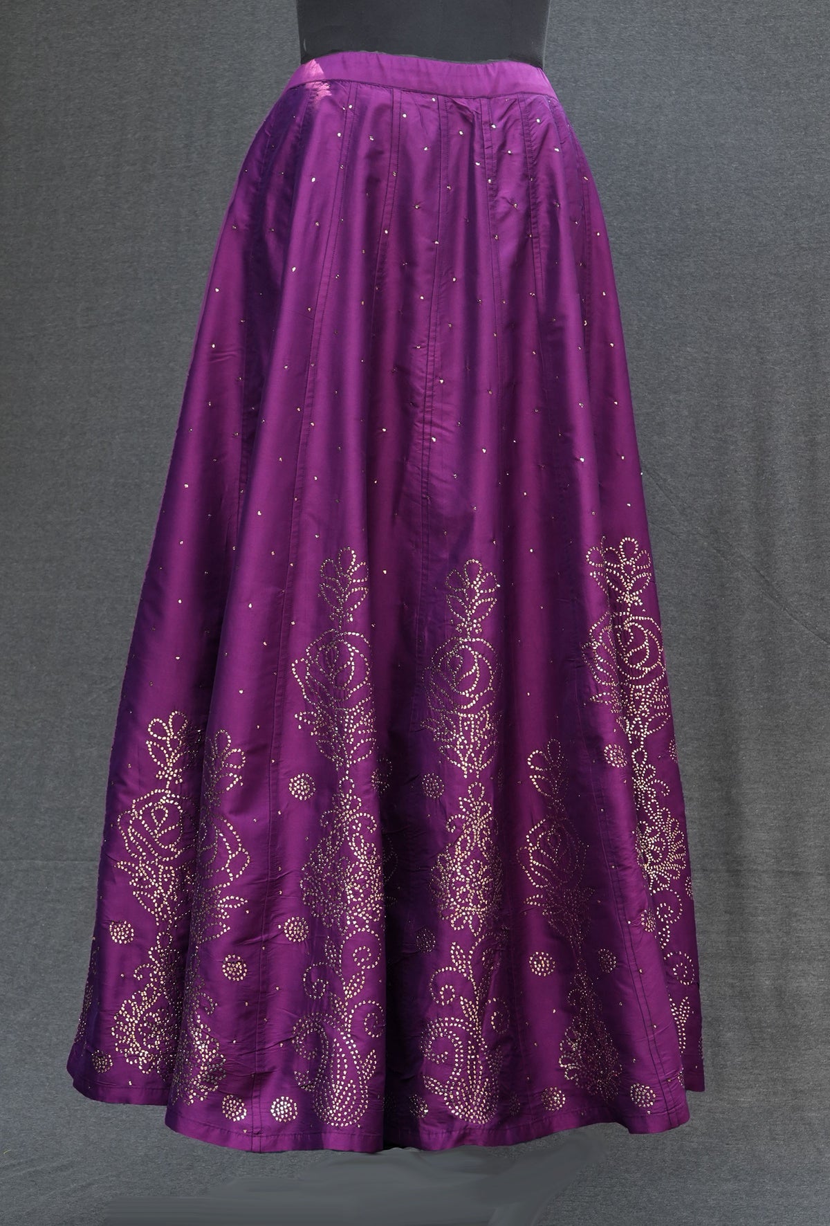 Purple Silk Skirt