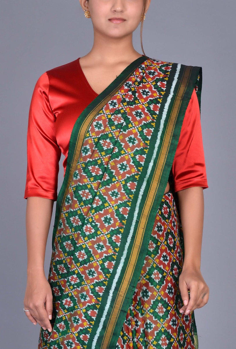 Green Silk Patola Saree