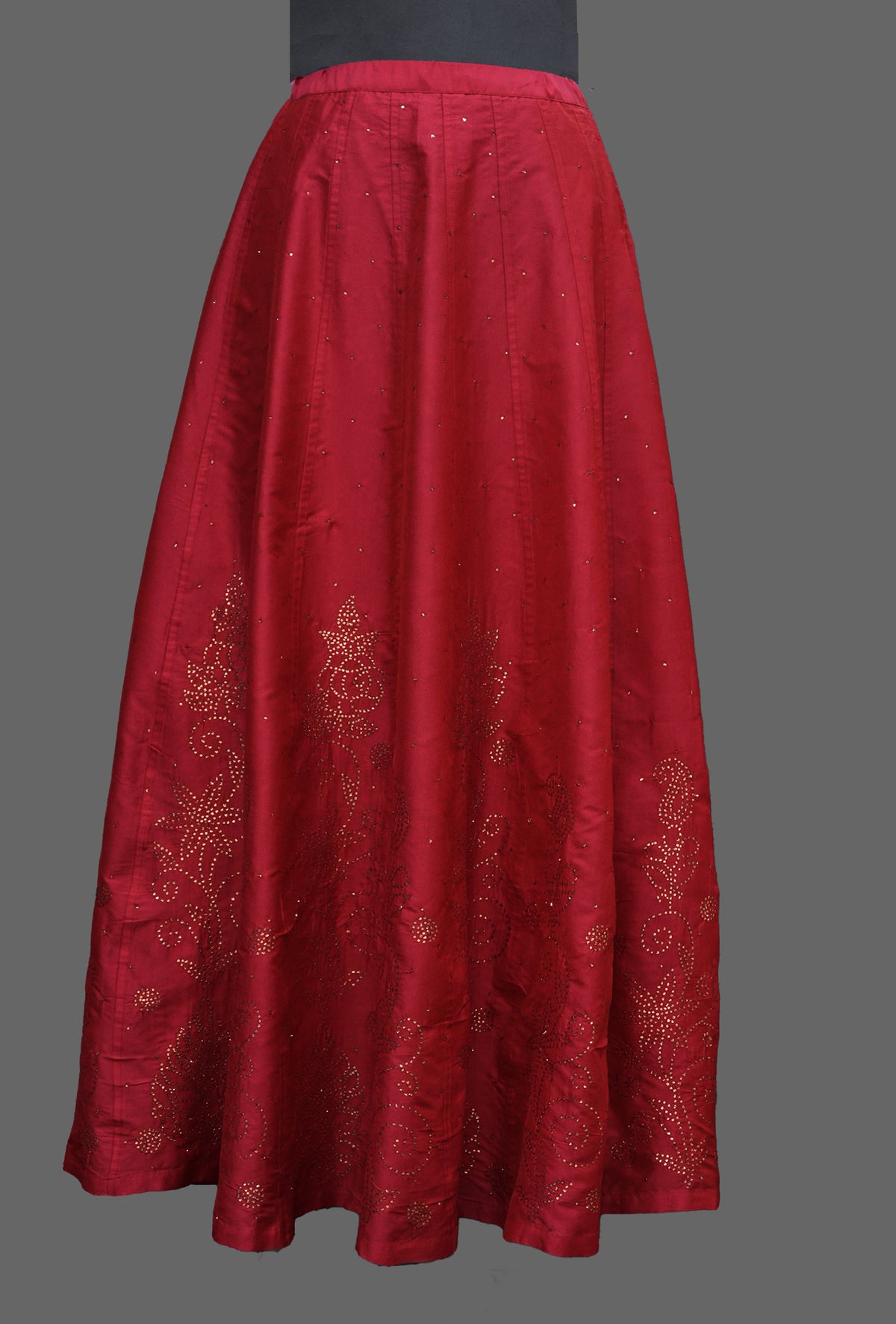 Strawberry Silk Skirt
