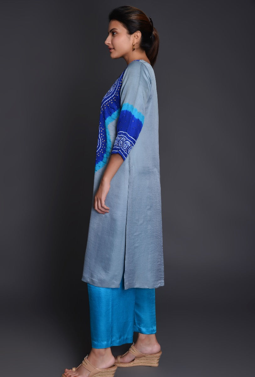 Gaji Silk Bandhani Ensemble