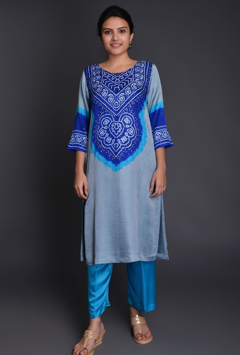 Gaji Silk Bandhani Ensemble