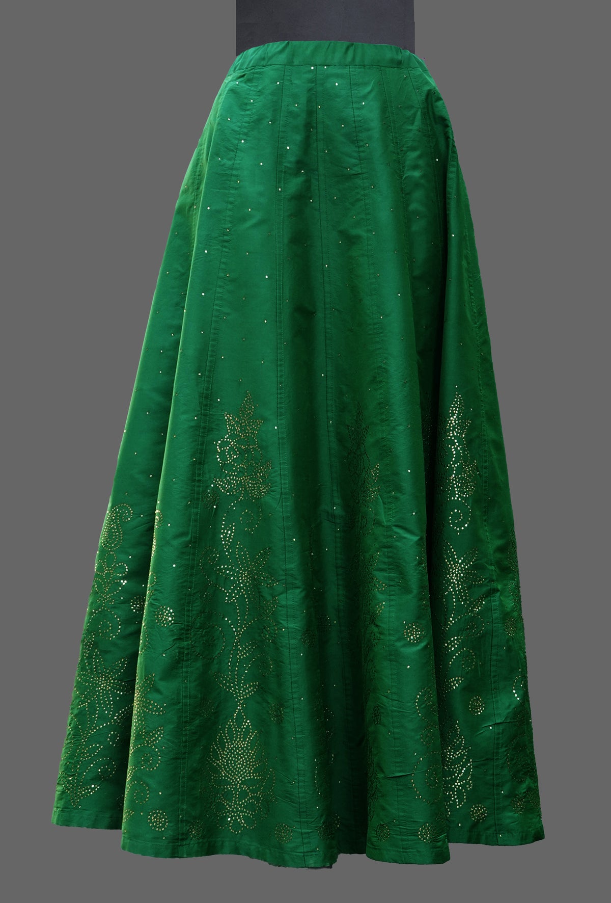 Green Silk Skirt