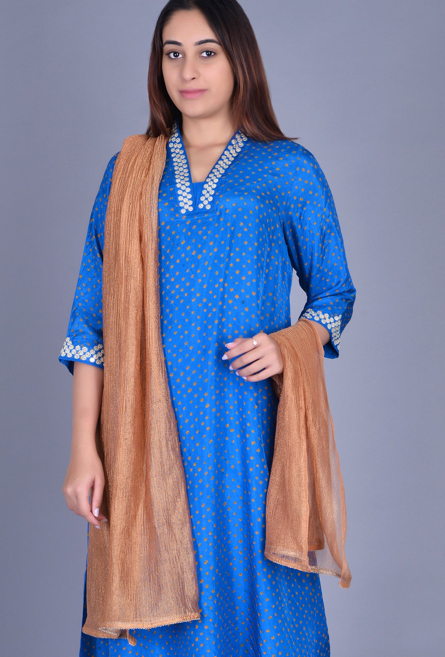 Golden Tissue Dupatta