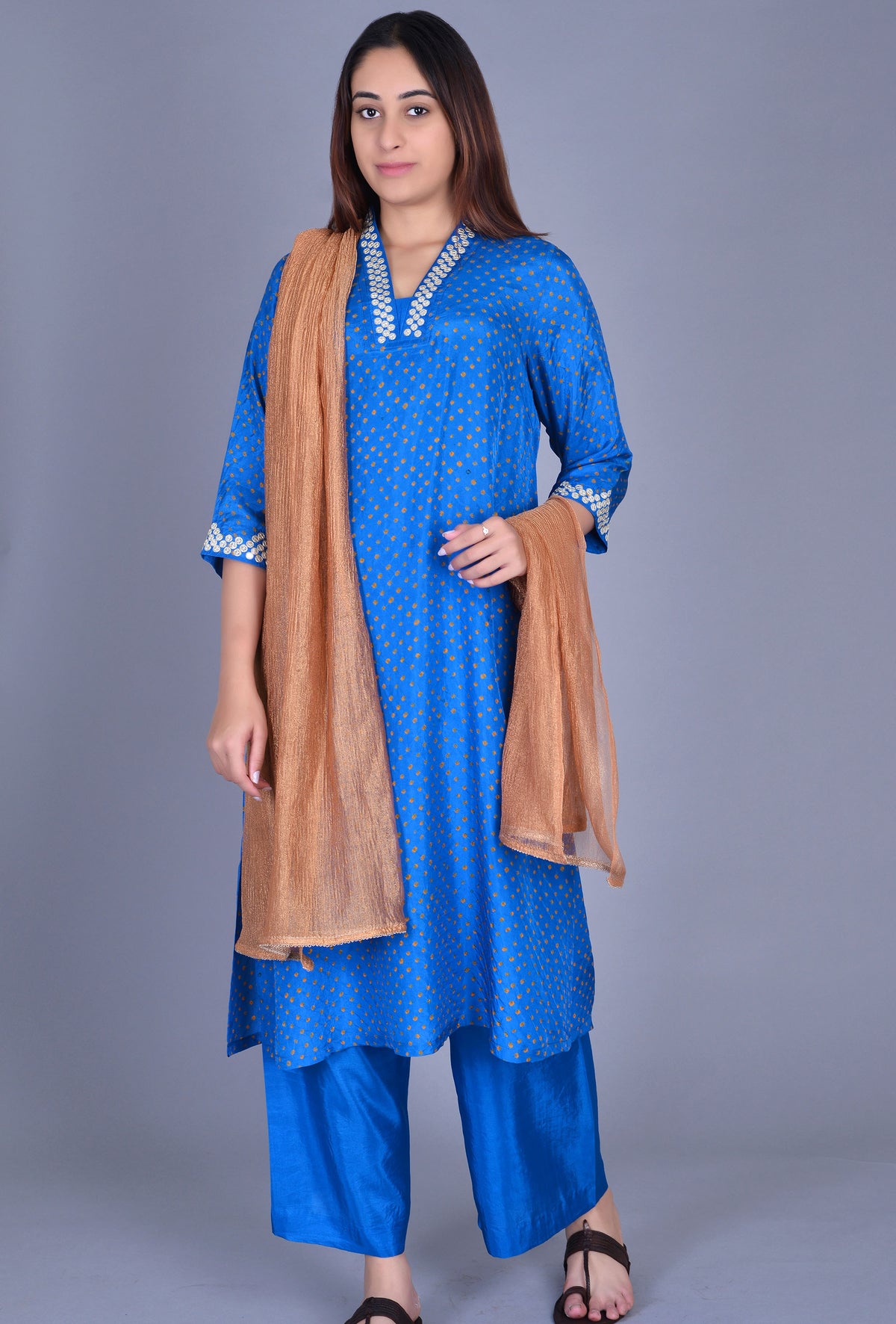 Golden Tissue Dupatta