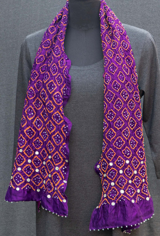 Purple Silk Stole