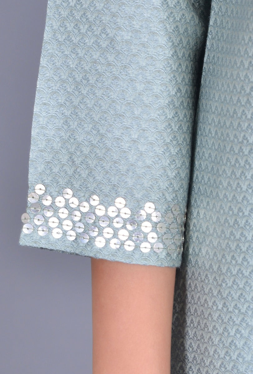 Self-textured Silk Kurta