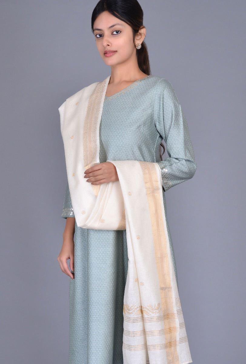 Self-textured Silk Kurta
