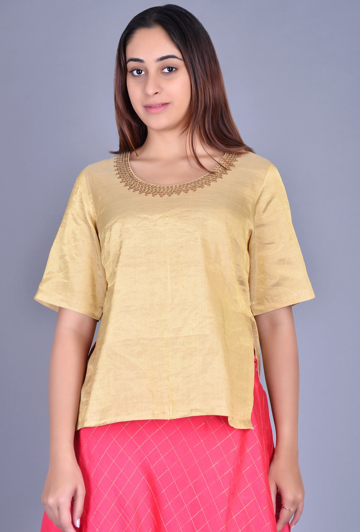 Golden Tissue Blouse