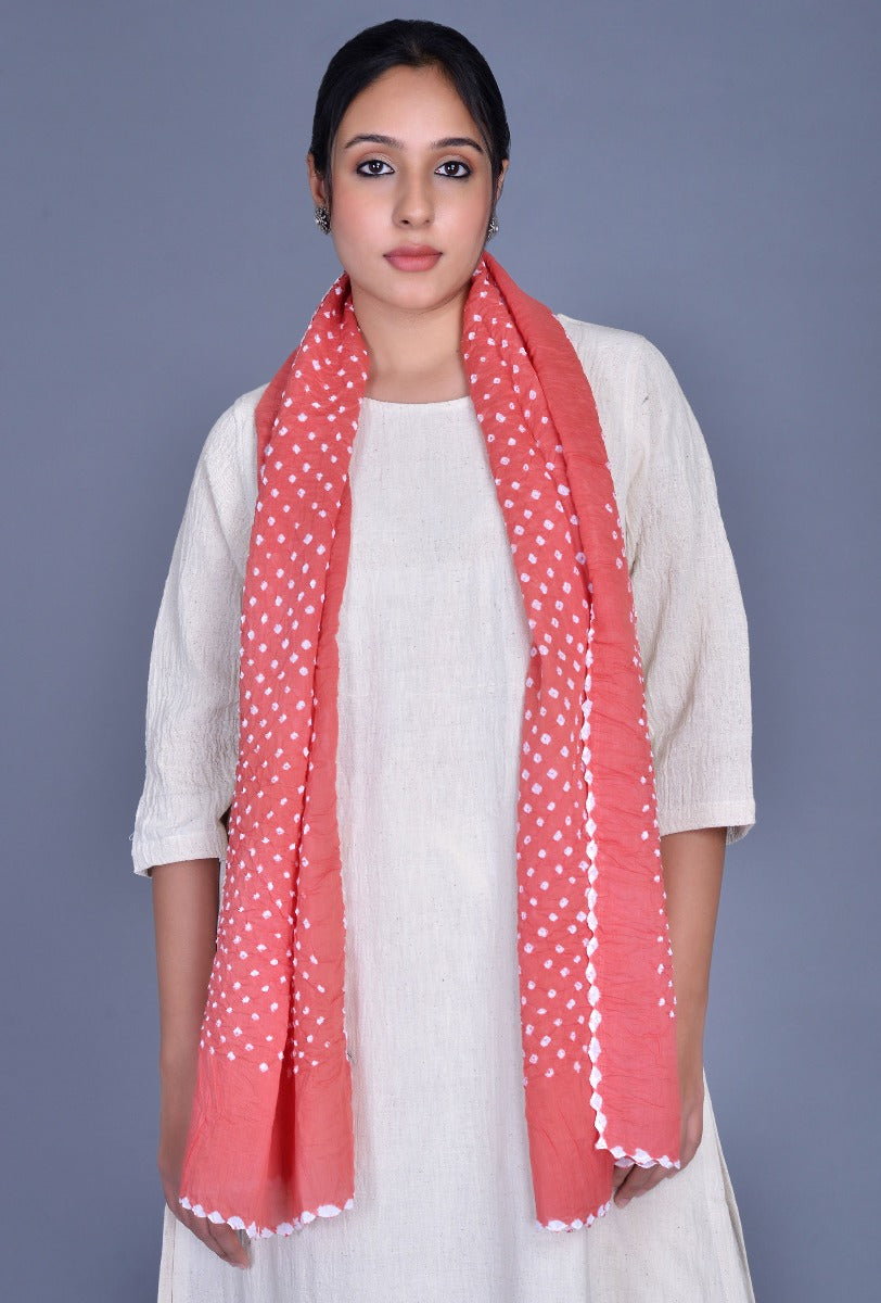Cotton Bandhani Stole