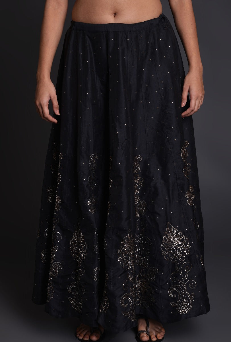 Silk Mookesh Skirt