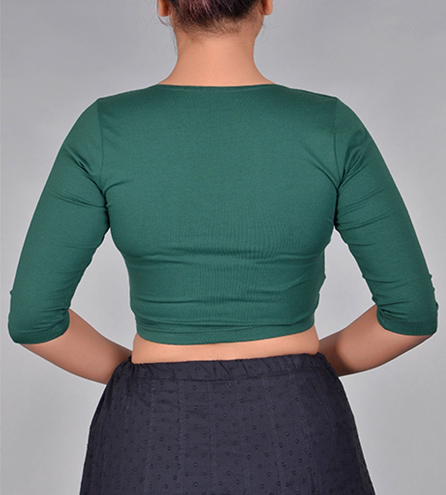 Knit Elbow Sleeve Choli