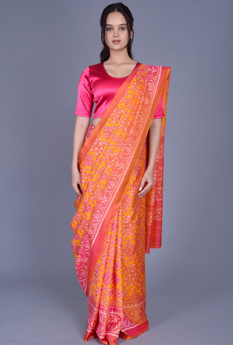 Yellow Patola Saree