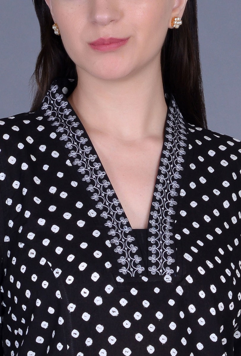 Cotton Bandhani Kurti