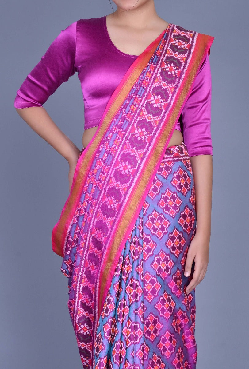 Mauve Patola Saree