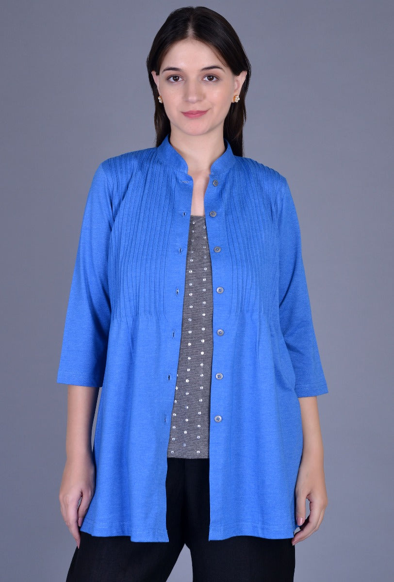 Blue Knit Shirt