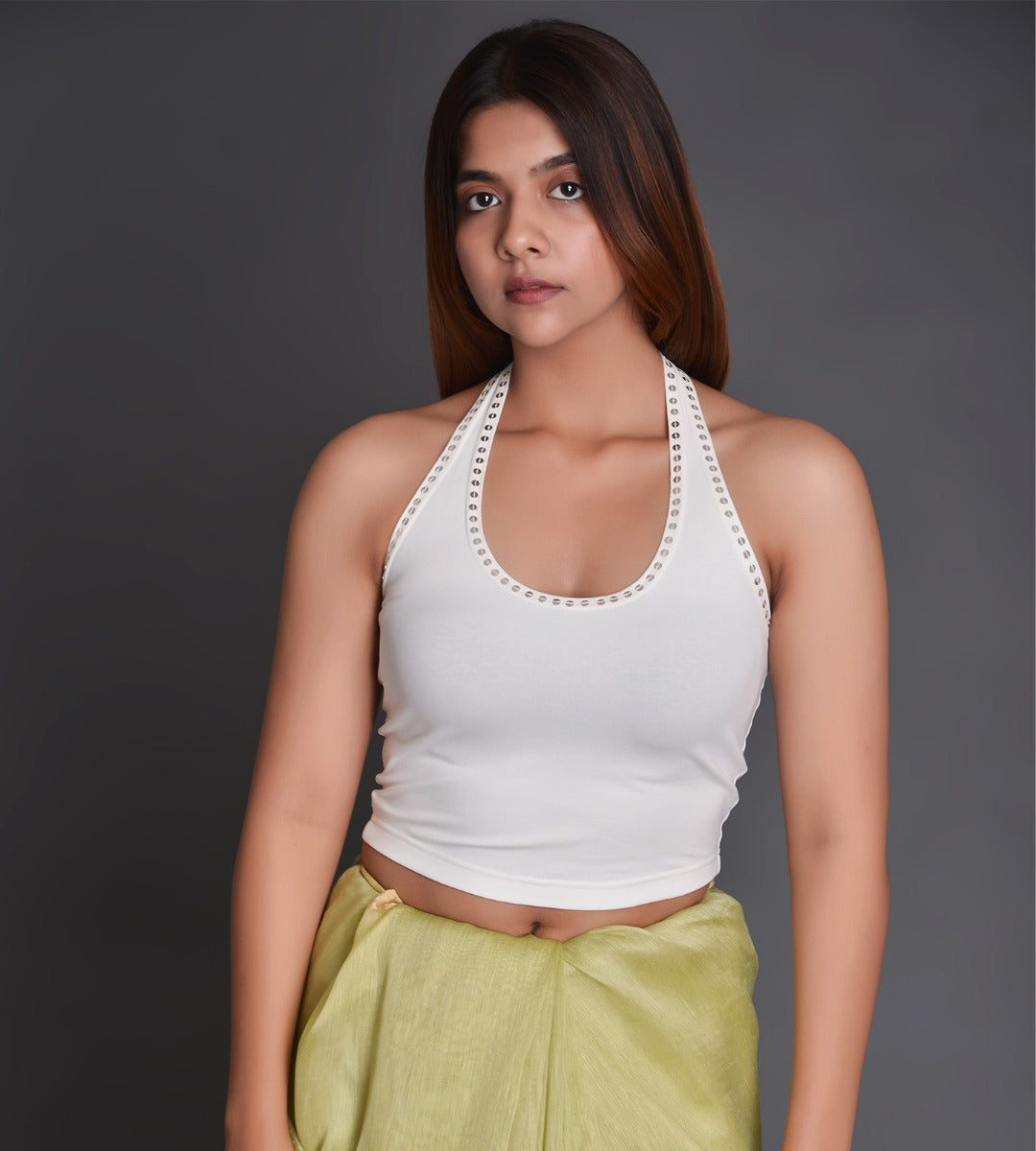 Knit Halter Choli