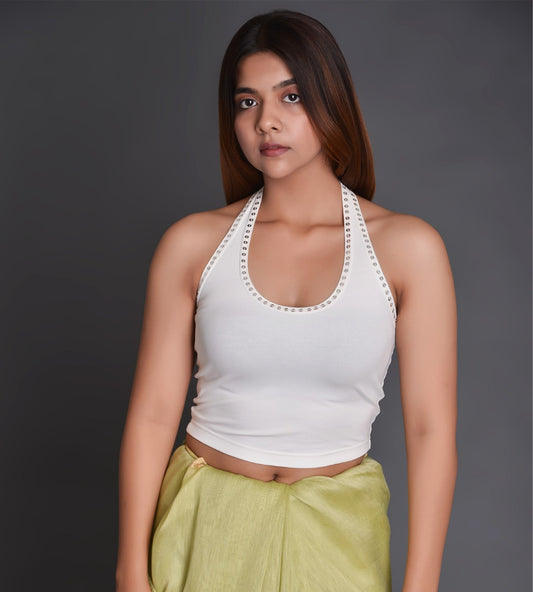 Knit Halter Choli