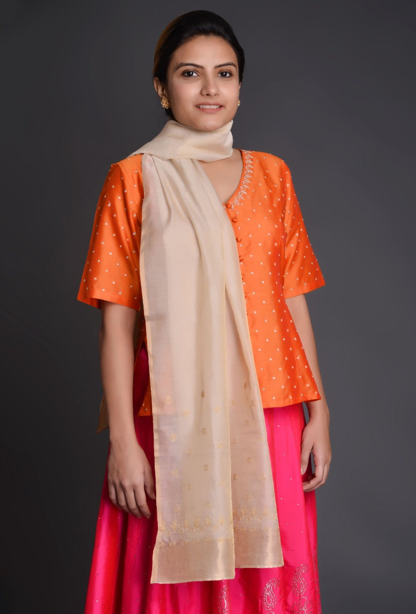 Silk Taar Embroidery Blouse