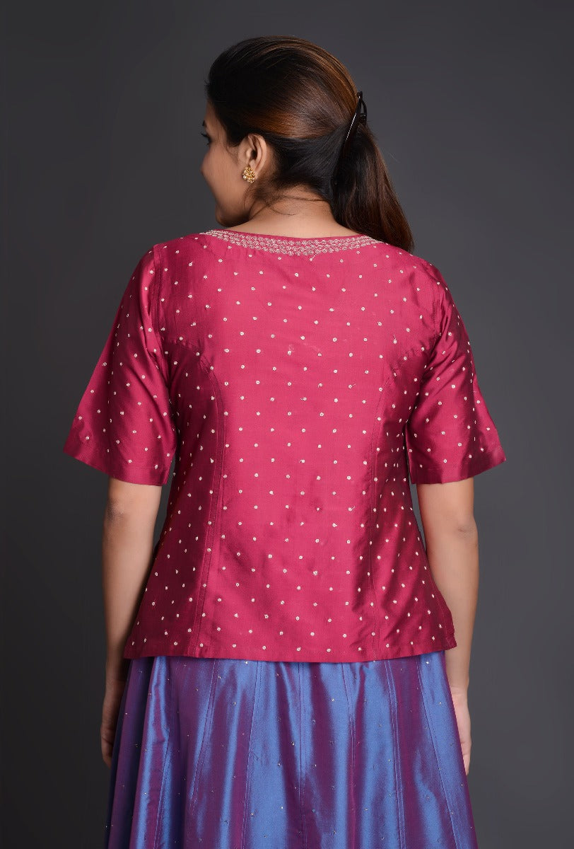Silk Taar Work Blouse