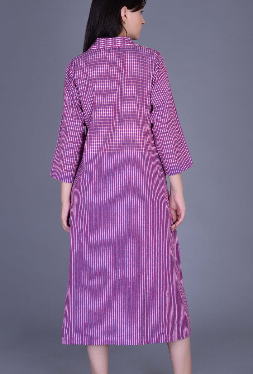 Purple Collared Dress