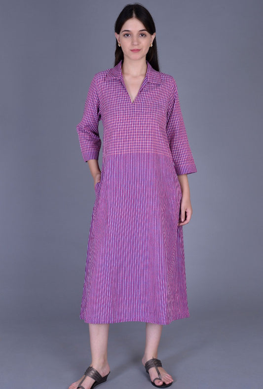 Purple Collared Dress