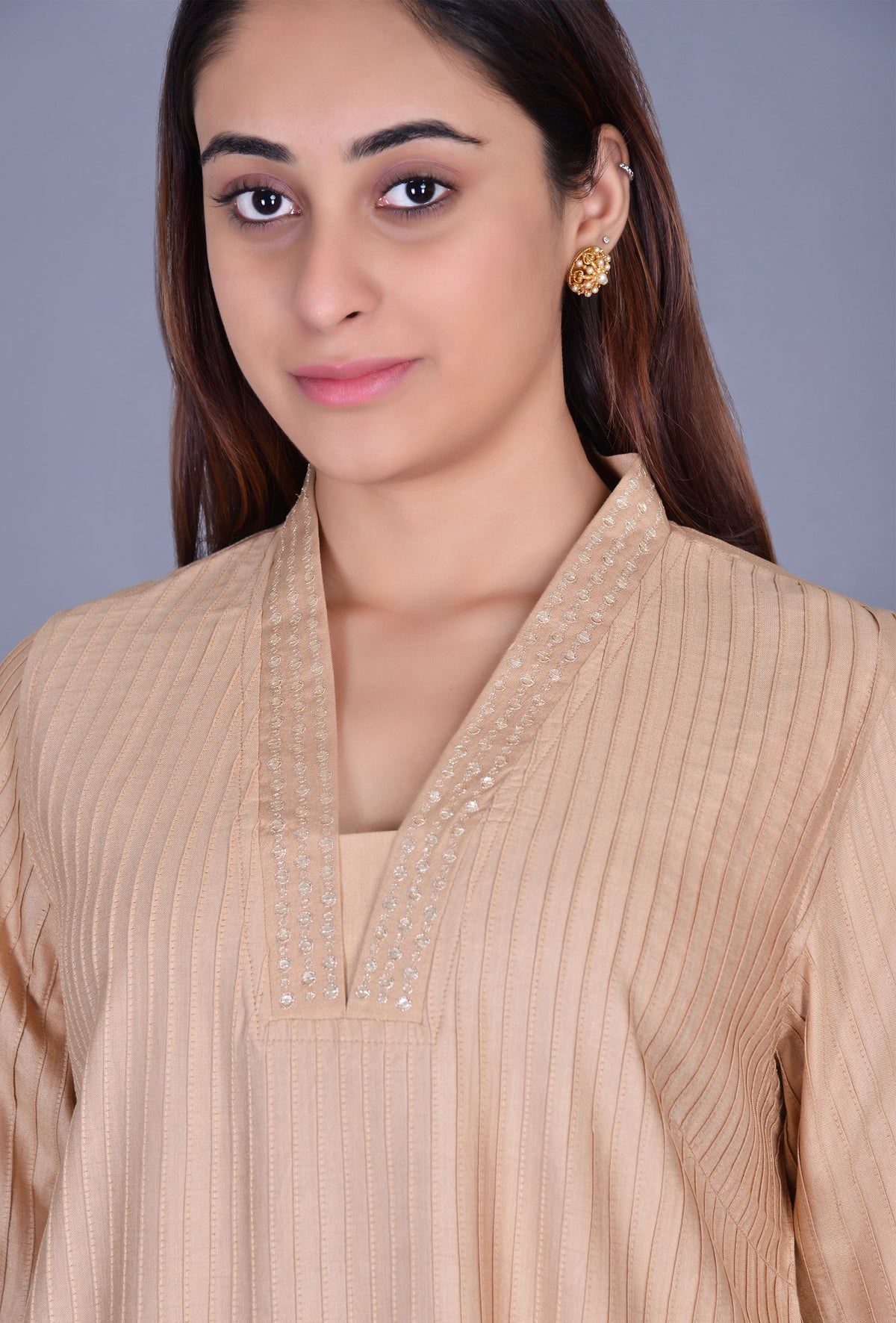 Cotton Silk Pintucks Ensemble