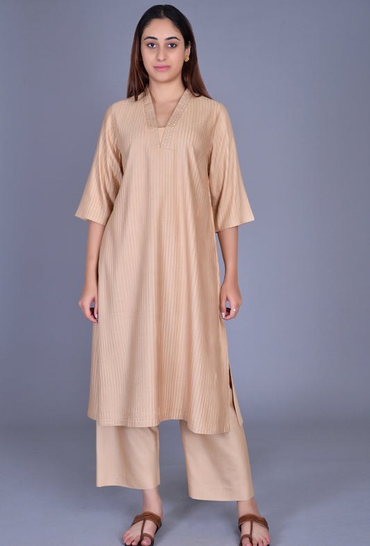 Cotton Silk Pintucks Ensemble