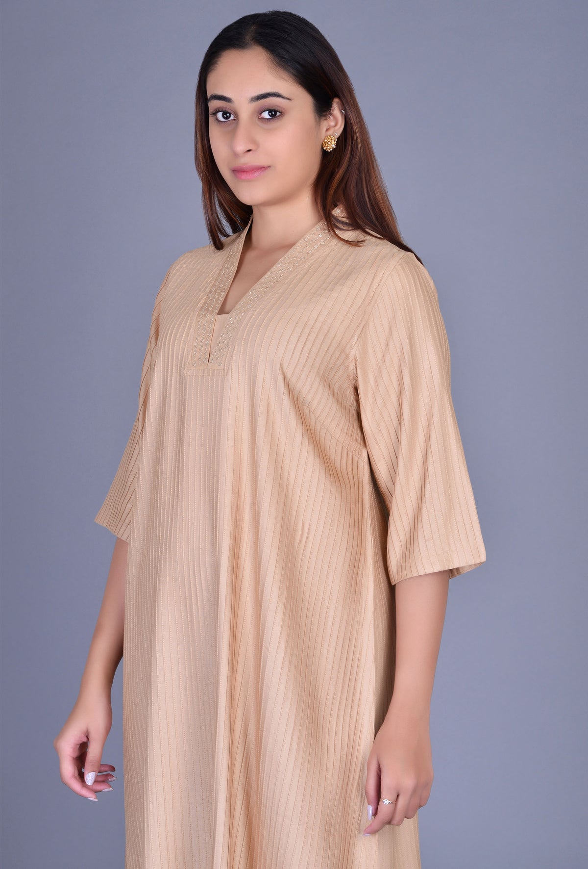 Cotton Silk Pintucks Ensemble