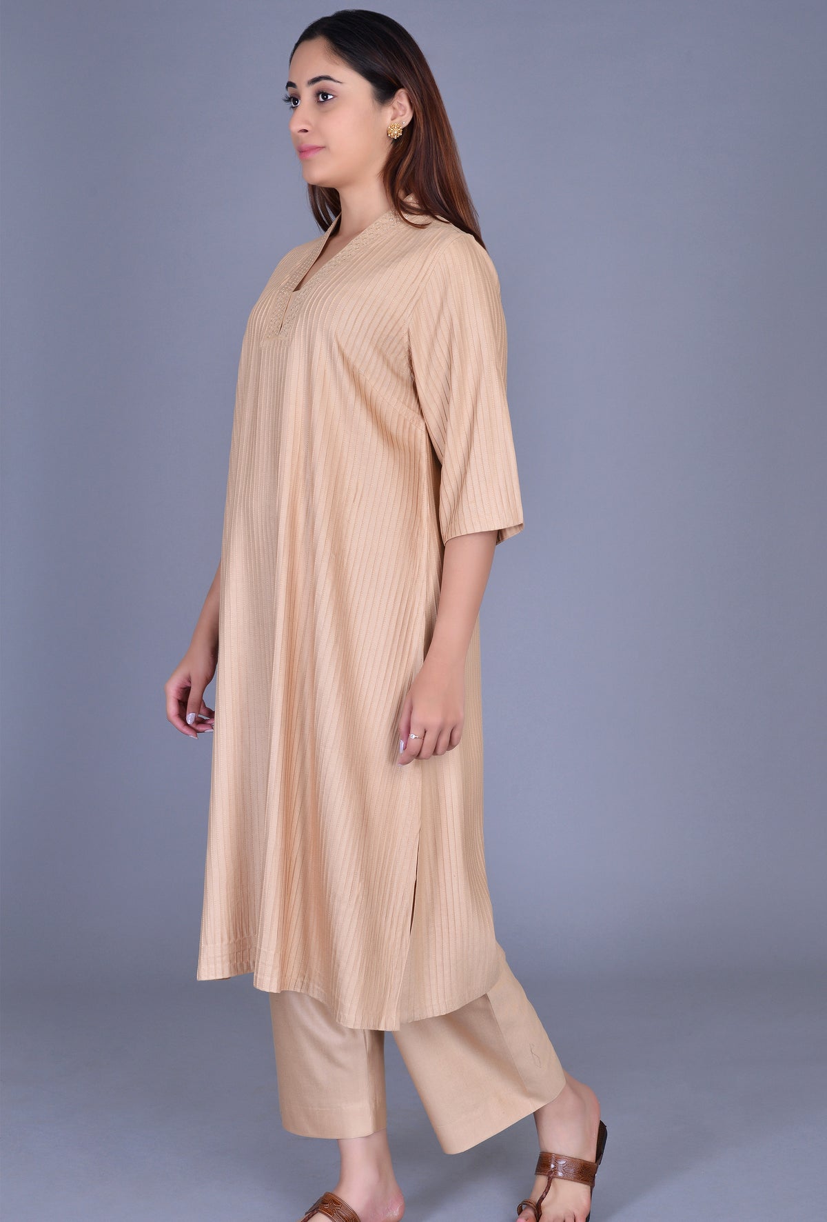 Cotton Silk Pintucks Ensemble