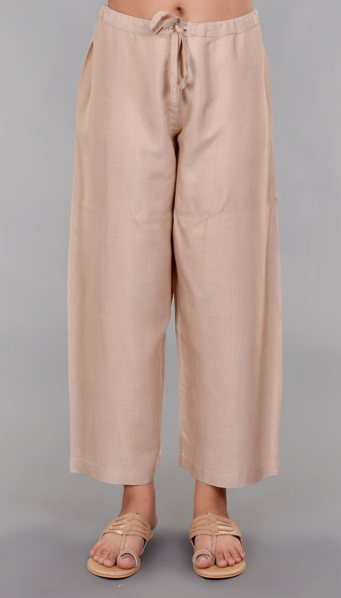 Silk On Fold Pants
