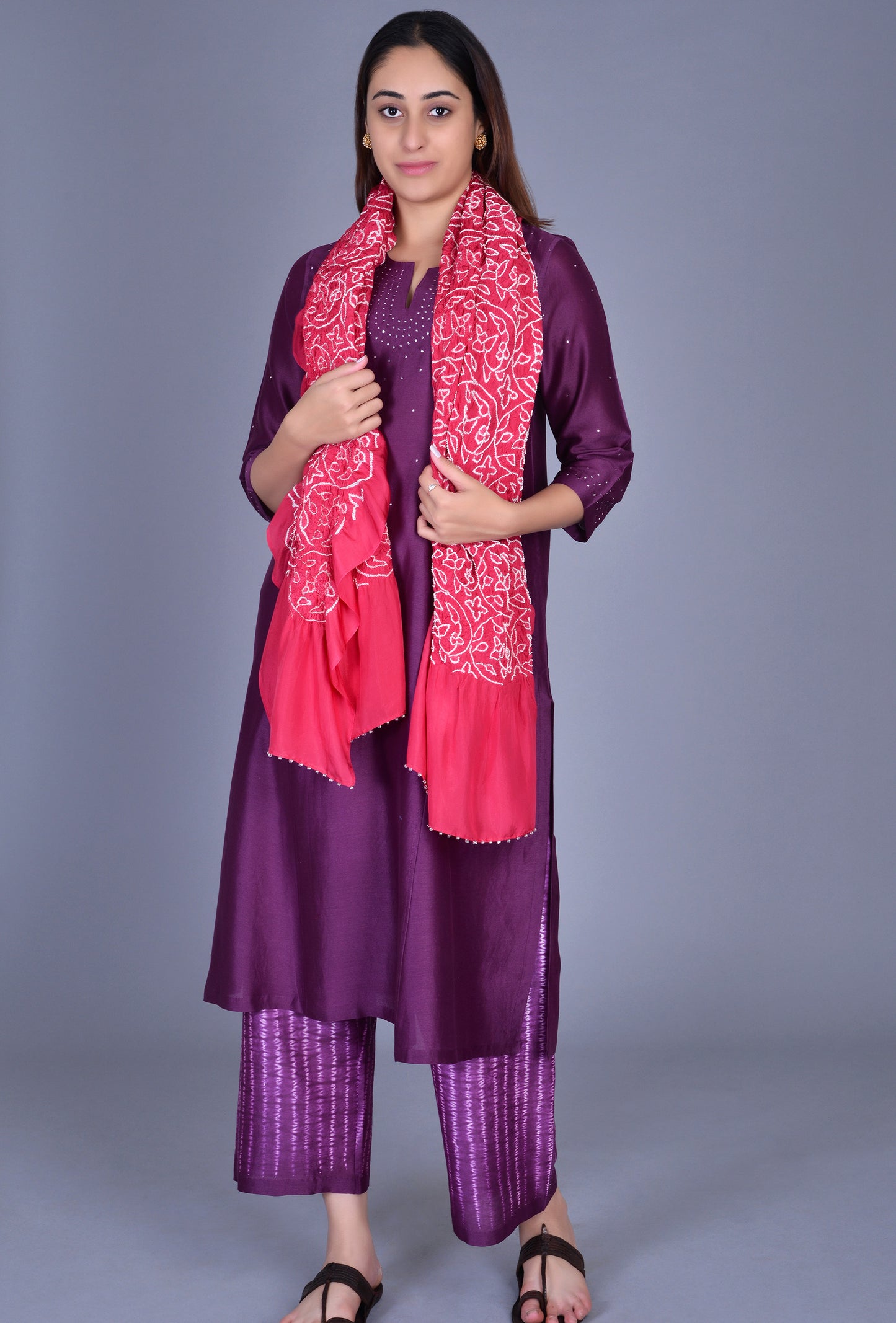 Chanderi Shibori Ensemble