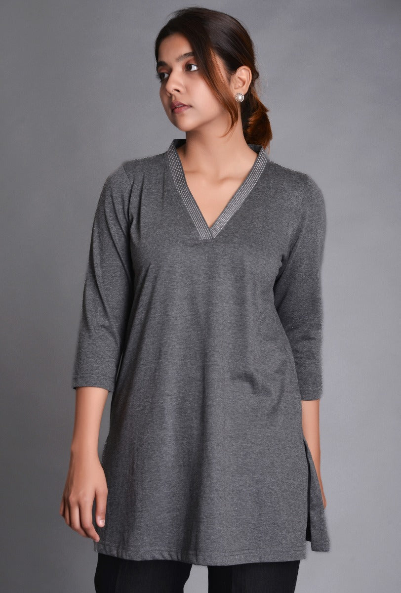 Knit Machine Line Kurti