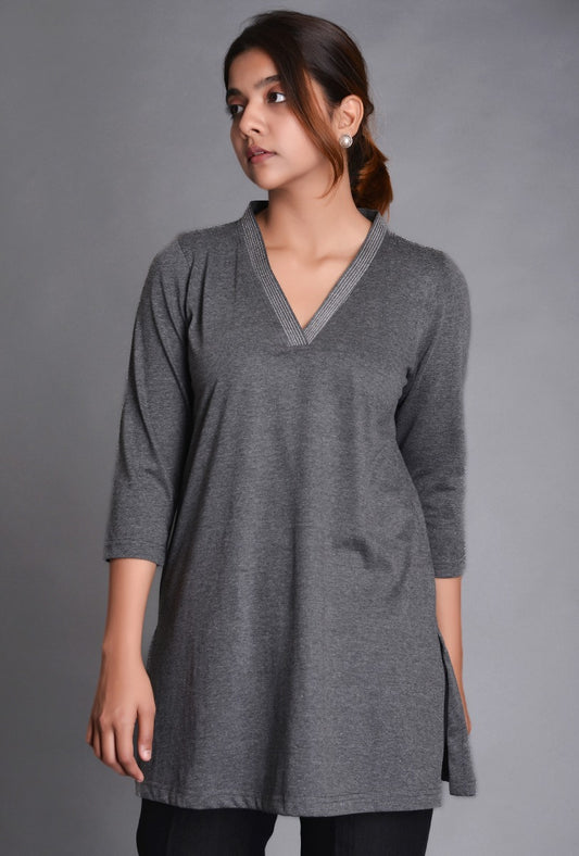 Knit Machine Line Kurti