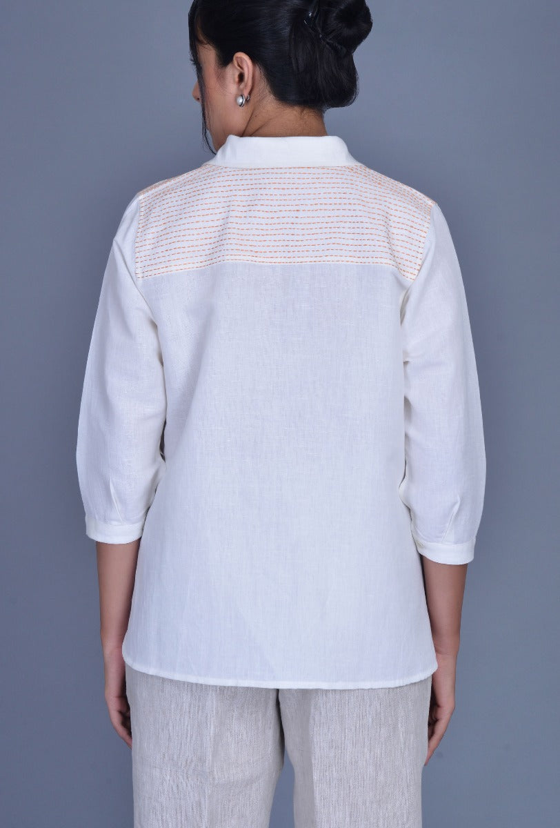 Off White Linen Shirt