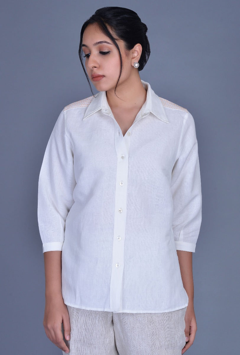 Off White Linen Shirt