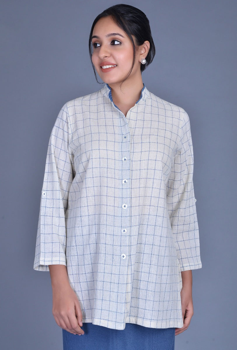 Off-white Checks Kala Cotton Shirt