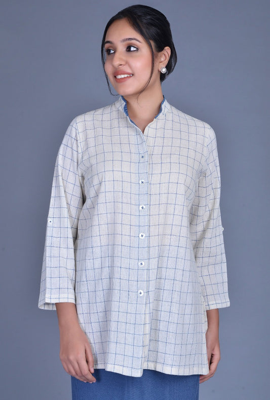 Off-white Checks Kala Cotton Shirt