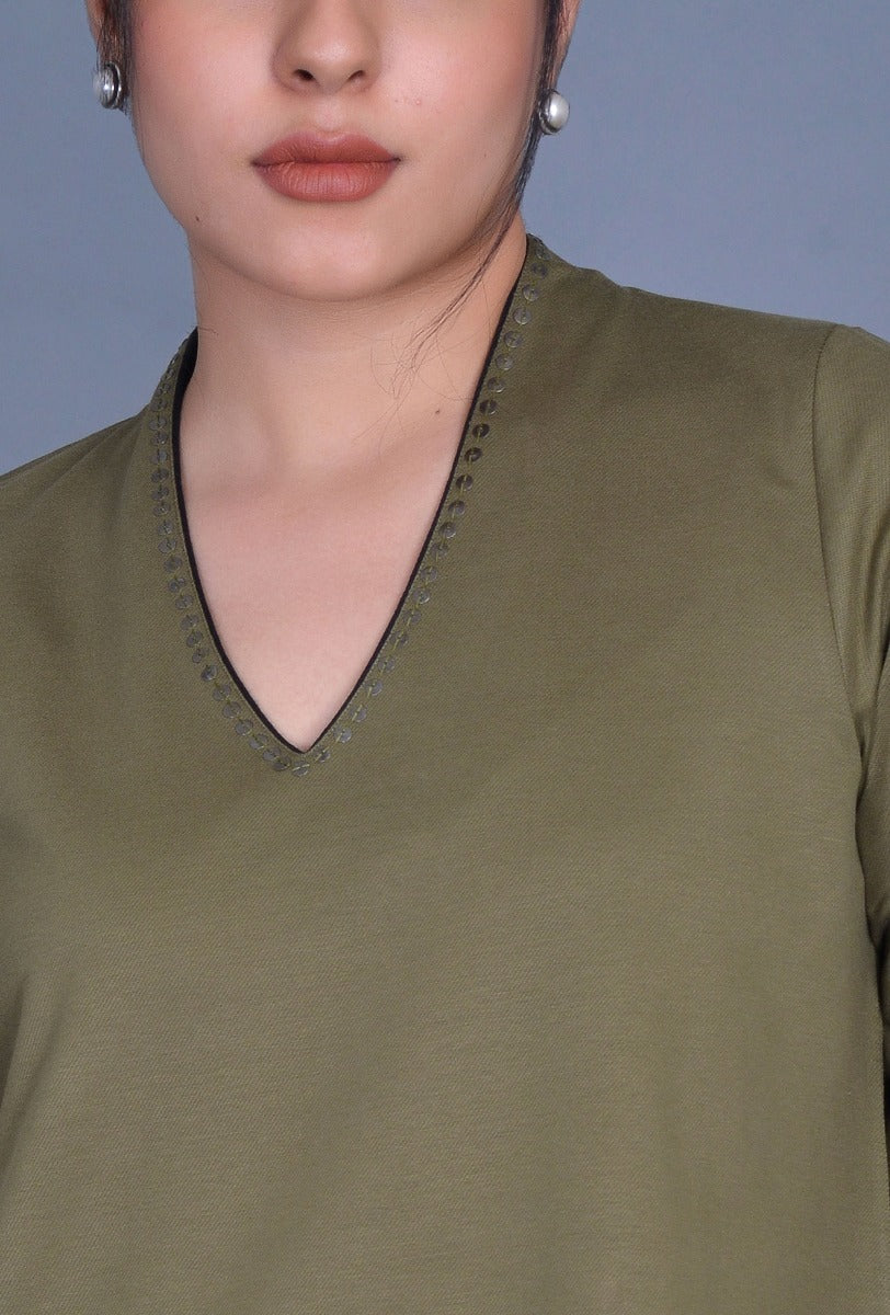 Knit Kurti with Sequins