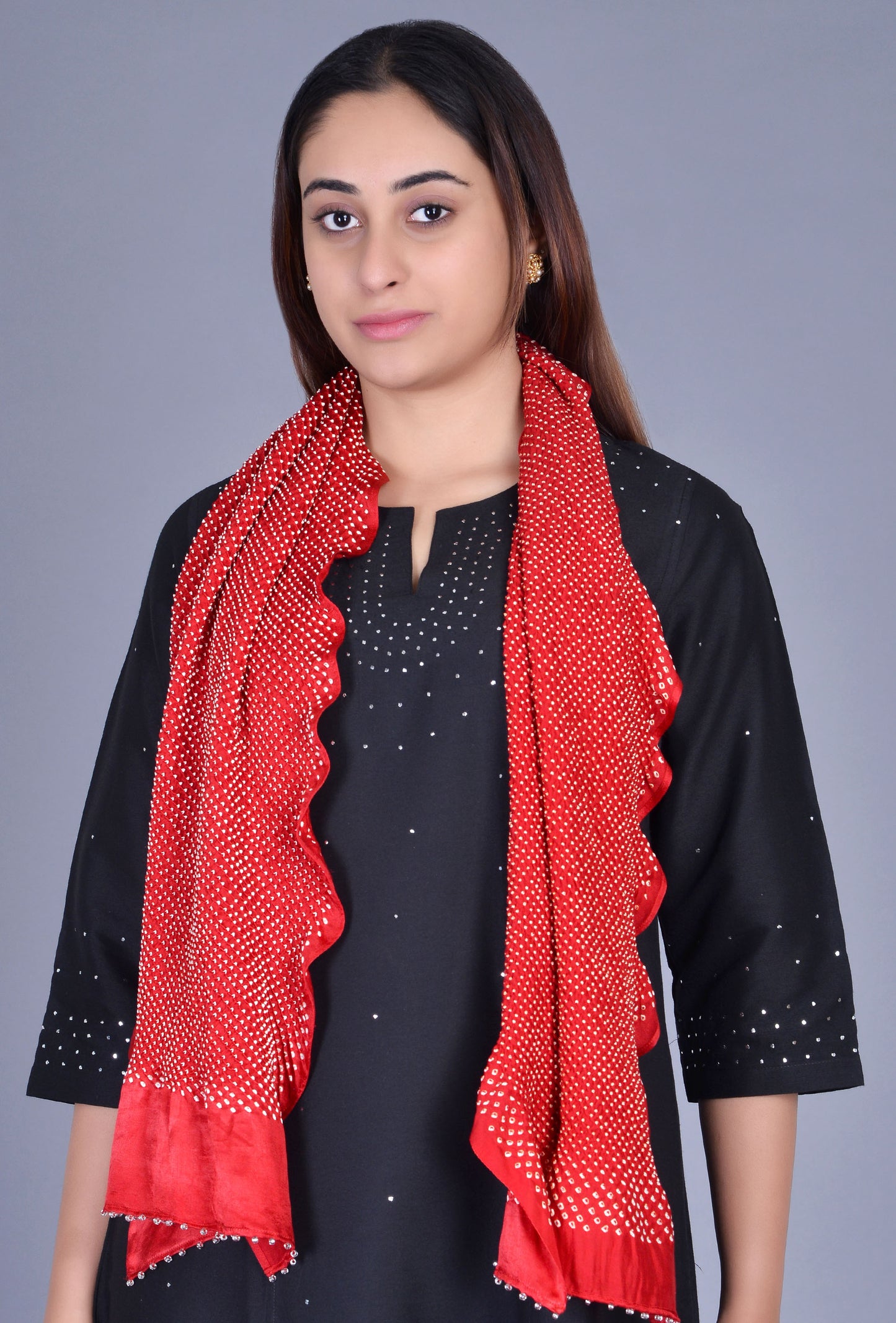 Black Cotton Silk Ensemble