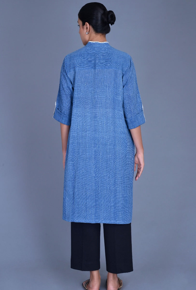 Indigo Stripes Kala Cotton Tunic